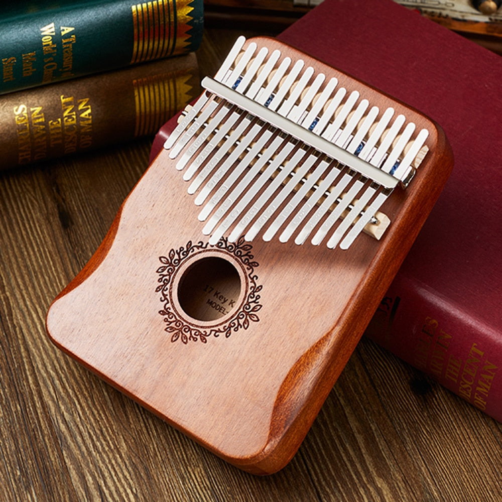 17 Keys Wood Mbira Body Piano for kids