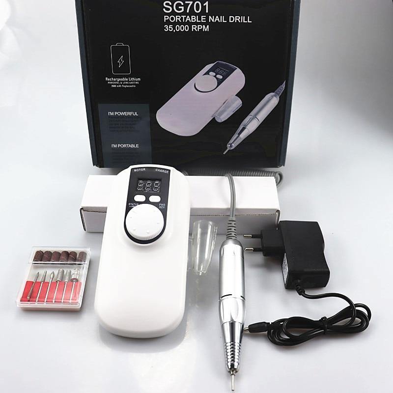 Portable Nail Drill Machine 35000RPM Manicure - ST healthy life