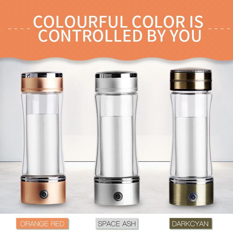 colorful hydrogen water bottle for your choice