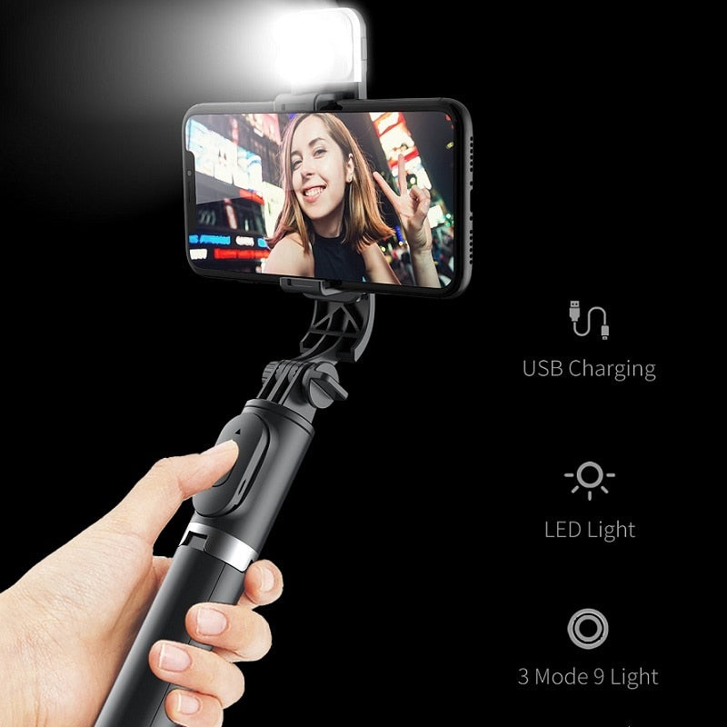 fill light tripod bluetooth remote control