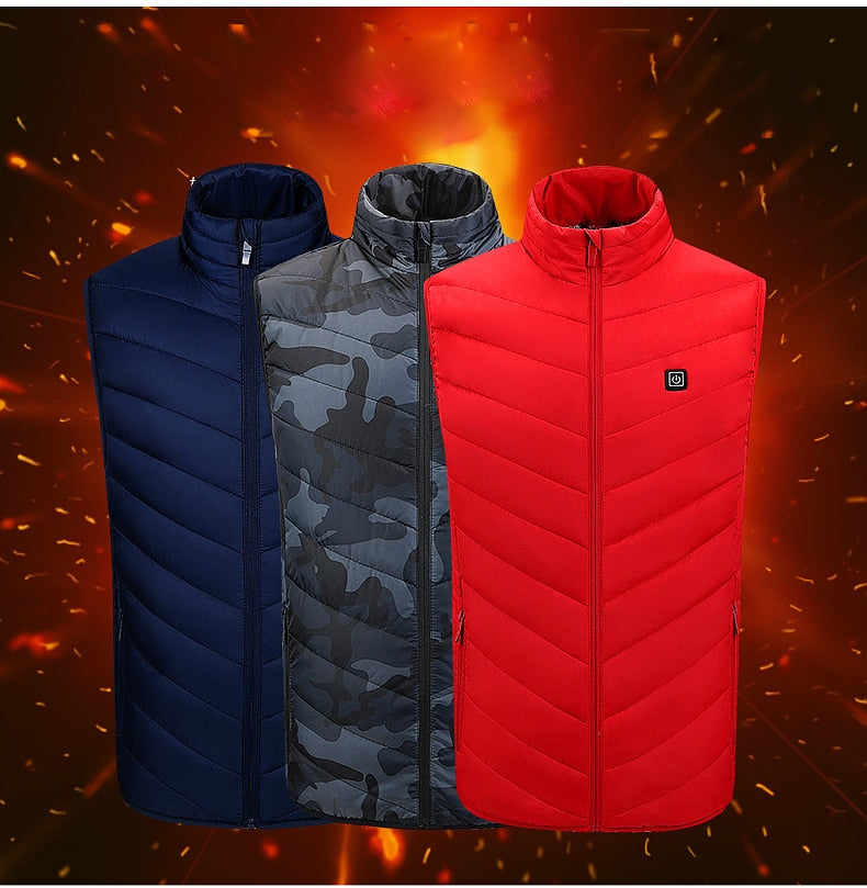 Electric Heated Cotton Hooded Jackets for winter