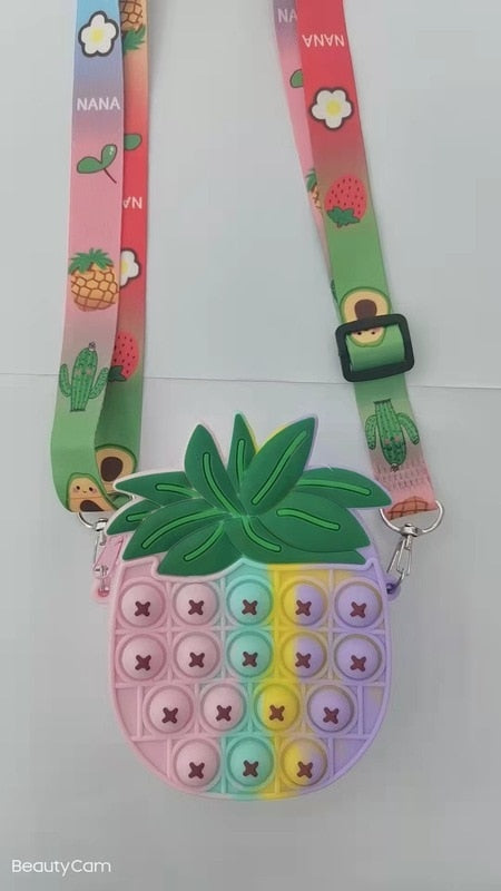 Fidget Pop it Purse Wallet For Girls