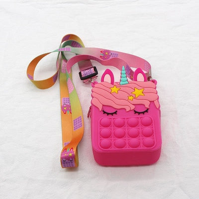Fidget Pop it Purse Wallet For Girls