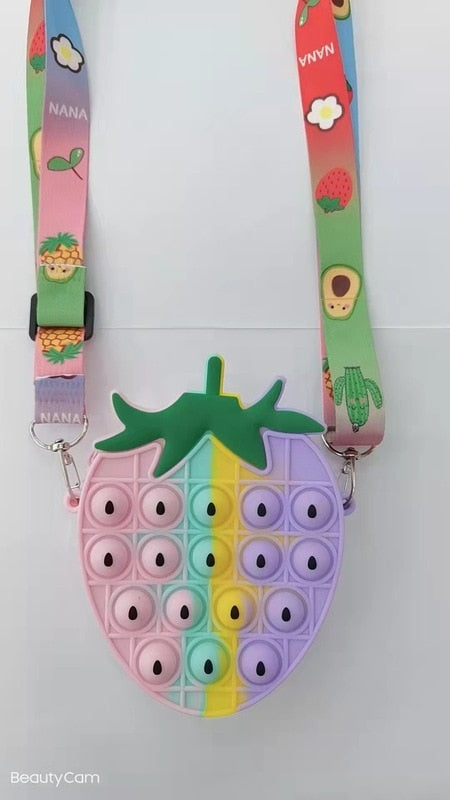 Fidget Pop it Purse Wallet For Girls