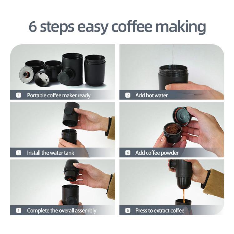 6 step easy coffee making