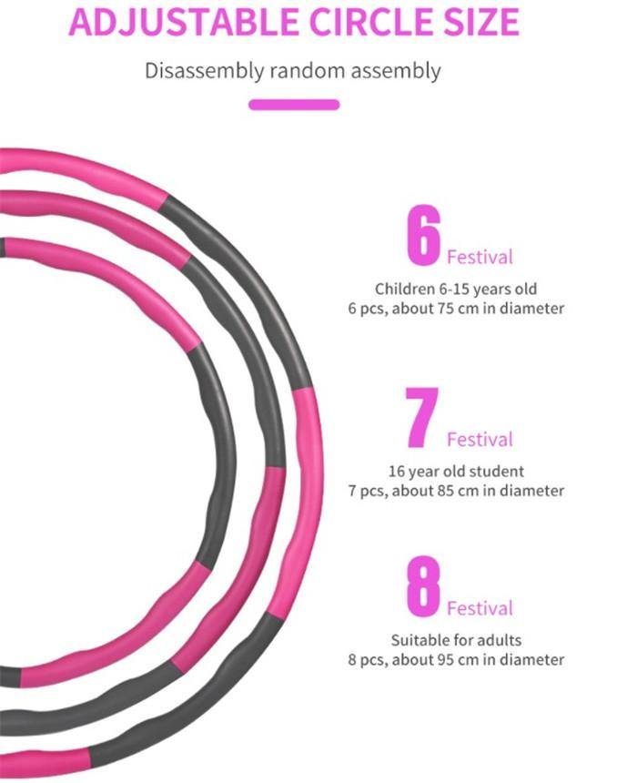 ST Detachable 8 sections Hula hoops - ST healthy life