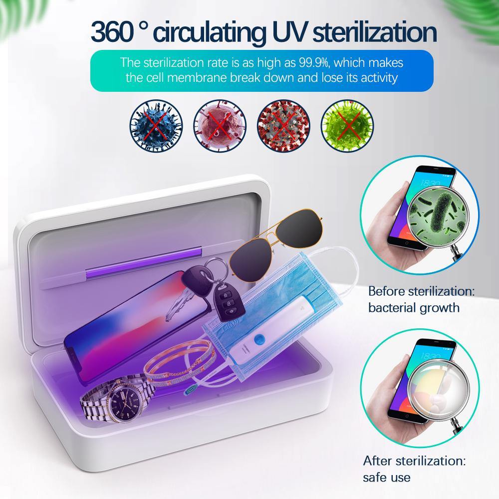 360 UV sterilization uv box for mobile