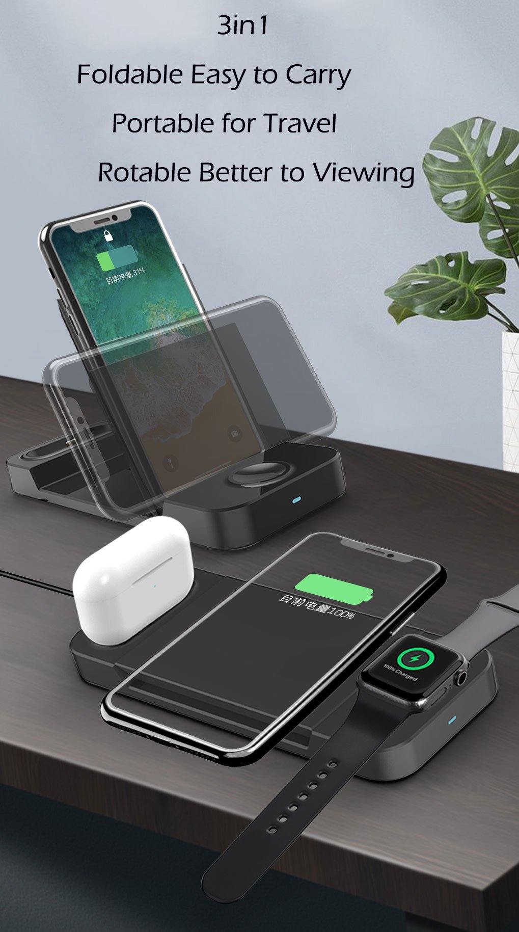 rotable east to carry wireless charger
