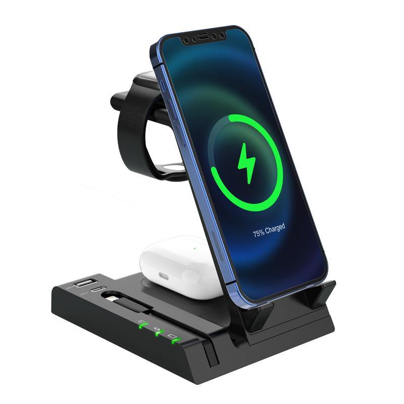 6 in 1 Wireless Charging LED Dock Station for Airpod iWatch - ST healthy life