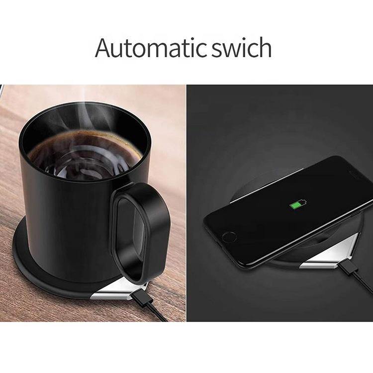 Wireless Charge function Temperature Control Ceramic Mug Warmer - ST healthy life