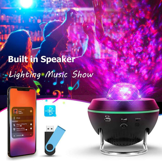 RGB  ocean wave night light