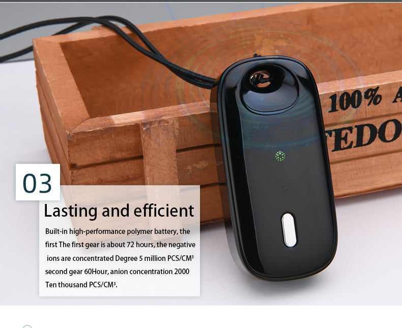 Wearable necklace mini air purifier for pregnant wowen