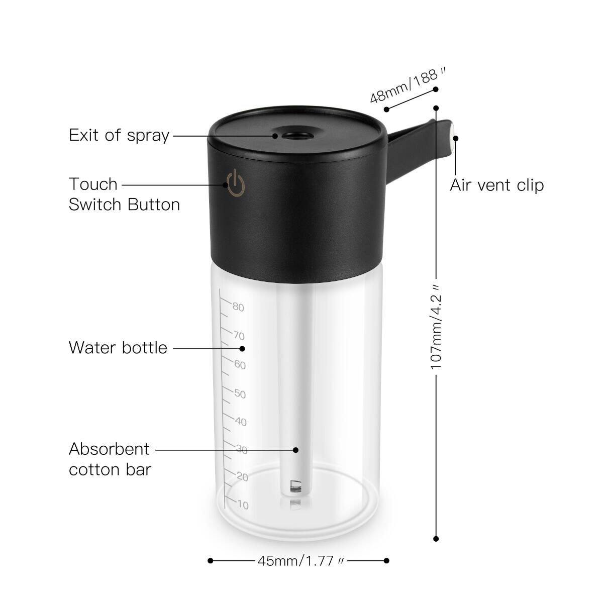 45MM*107MM air vent clip car humidifer