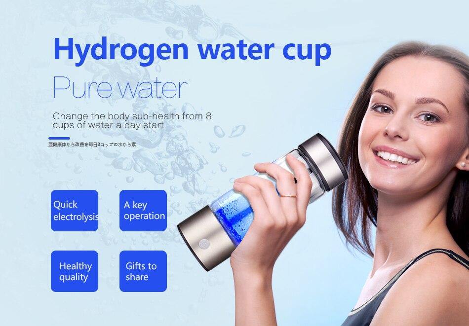 hydrogen water cup quick electrolysis