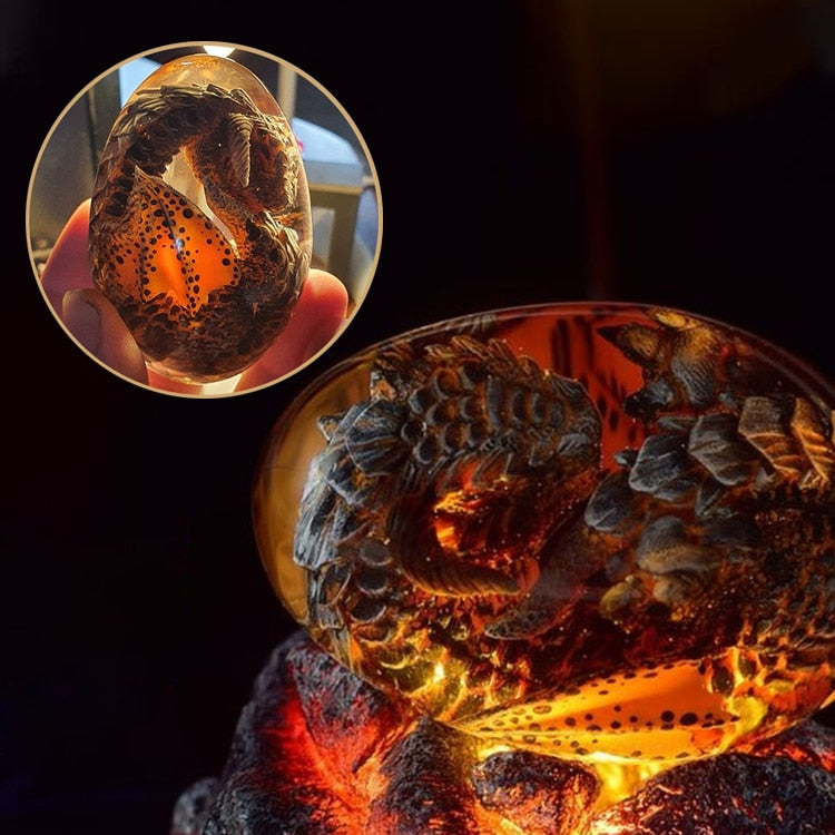 Lava Dragon Egg Ornamental Collection Decor Dinosaur Egg