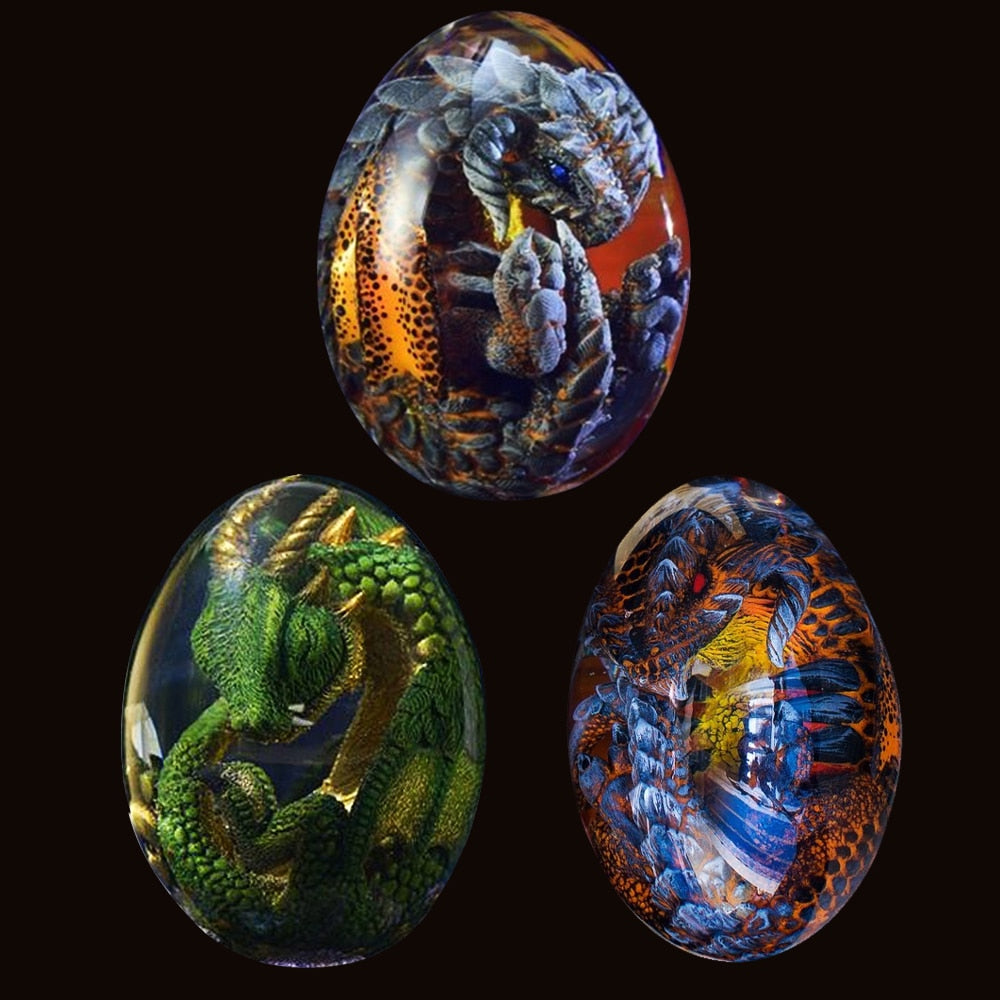Lava Dragon Egg Ornamental Collection Decor Dinosaur Egg