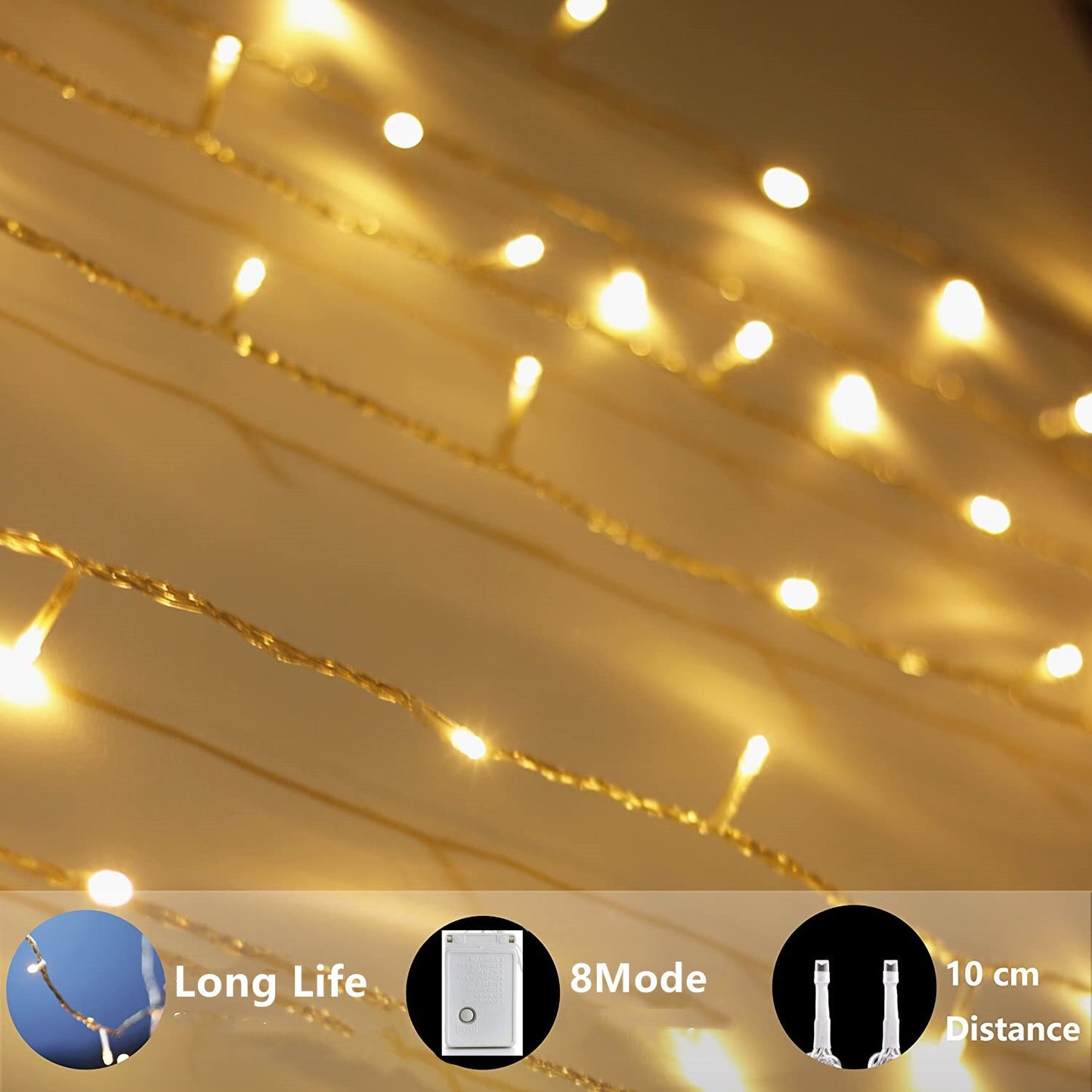 Led String Fairy Lights 8 Modes for Christmas  Decoration