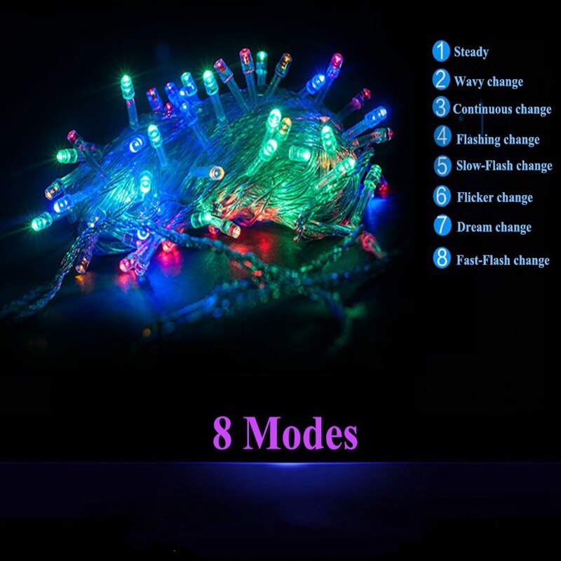 Led String Fairy Lights 8 Modes for Christmas  Decoration