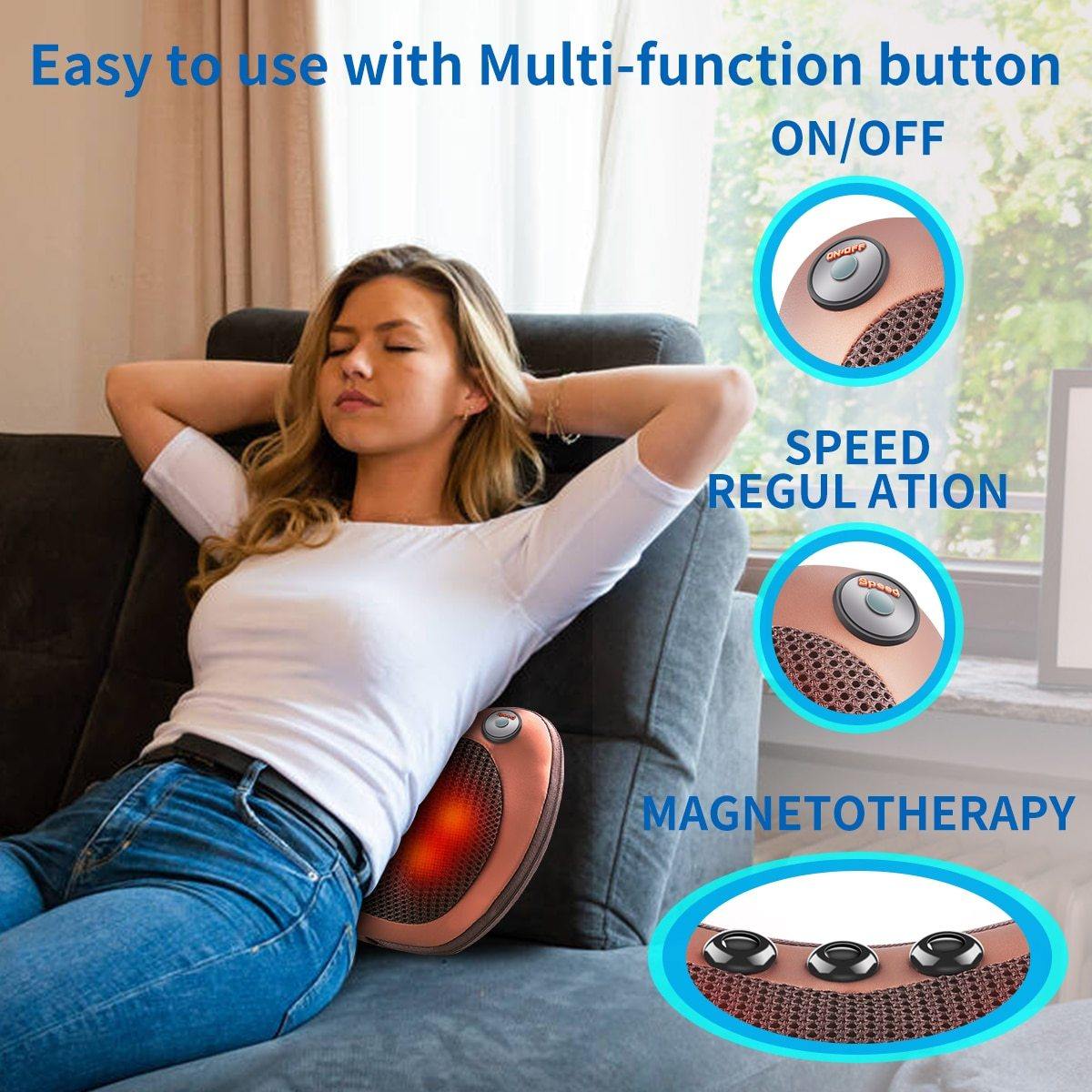 Vibrator Electric Therapy Massage Pillow - ST healthy life