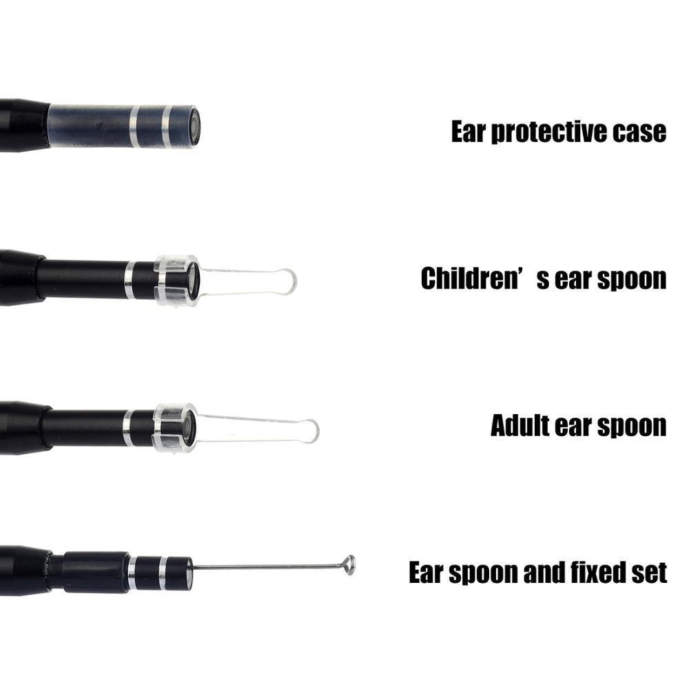 ear wax removal with different ear spoon