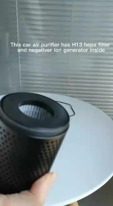 Small Car Air Purifier HEPA 13 Filter PM2.5 Dust Remove Cleaner - ST healthy life