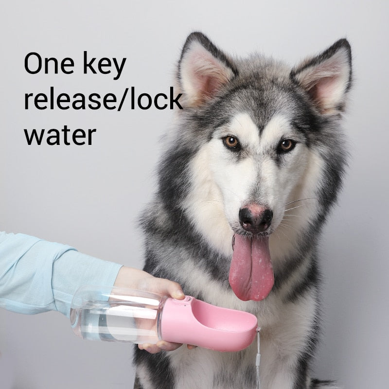 Portable Pet Water Bottle 300ML for Outdoor Travel