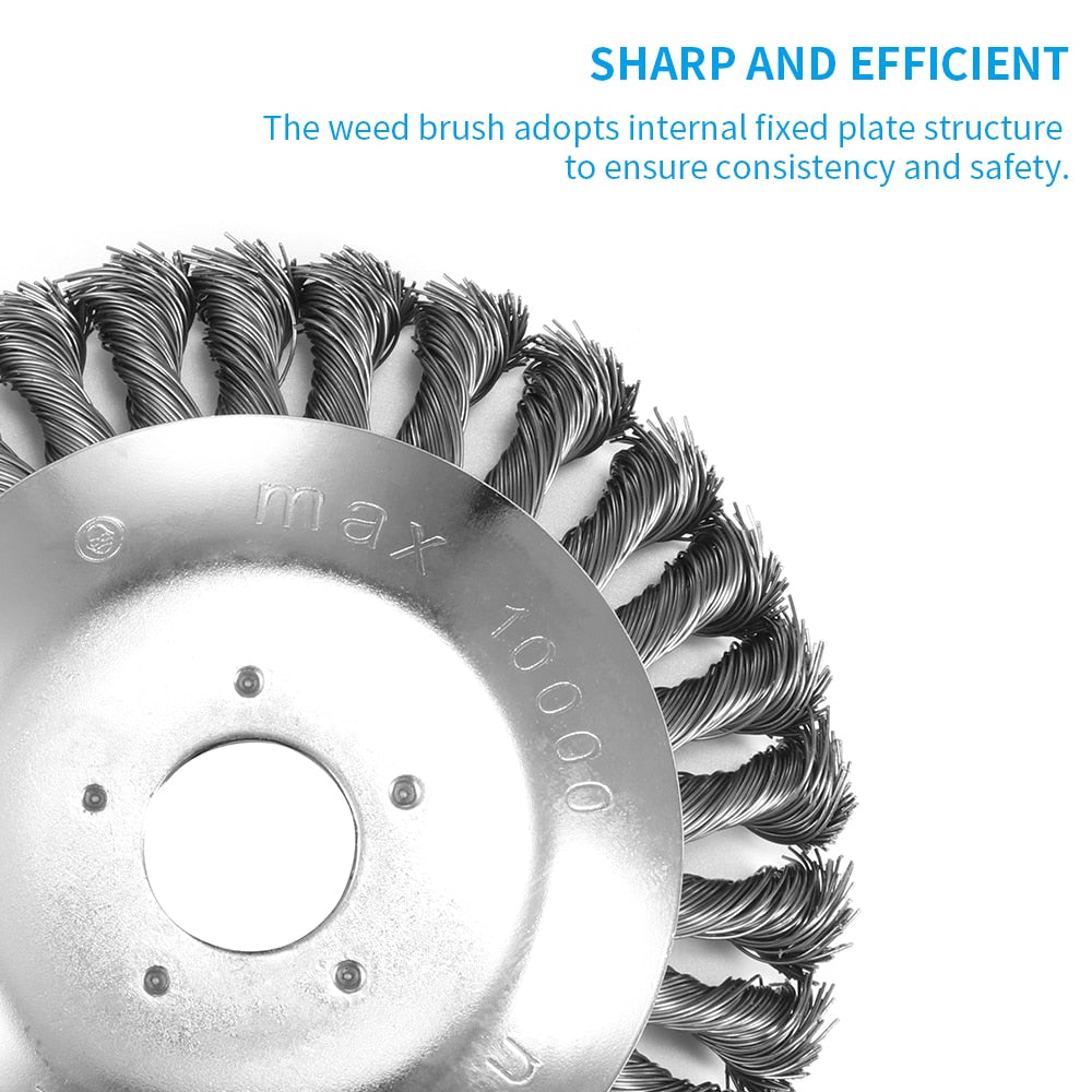 sharp weed brush plate