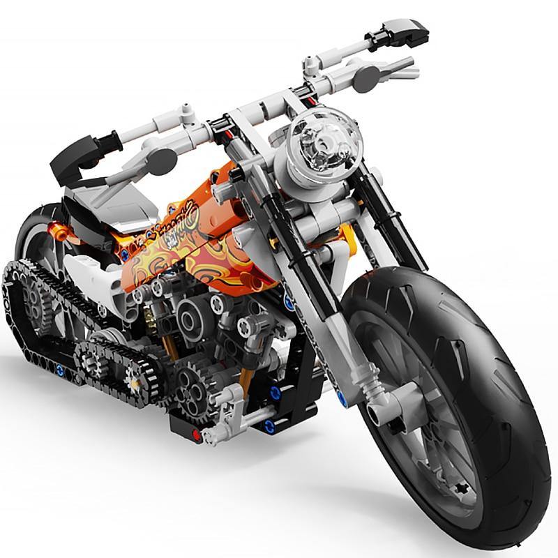 Motorcycle Model Building Blocks Vehicle Assembly Bricks Toys - ST healthy life