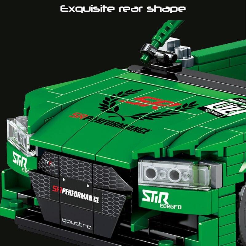 rear shape racing car blocks bricks toys