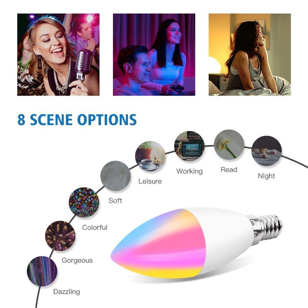Tuya Smart Wifi RGB Dimmable LED Lamp Voice Control Bulb - ST healthy life