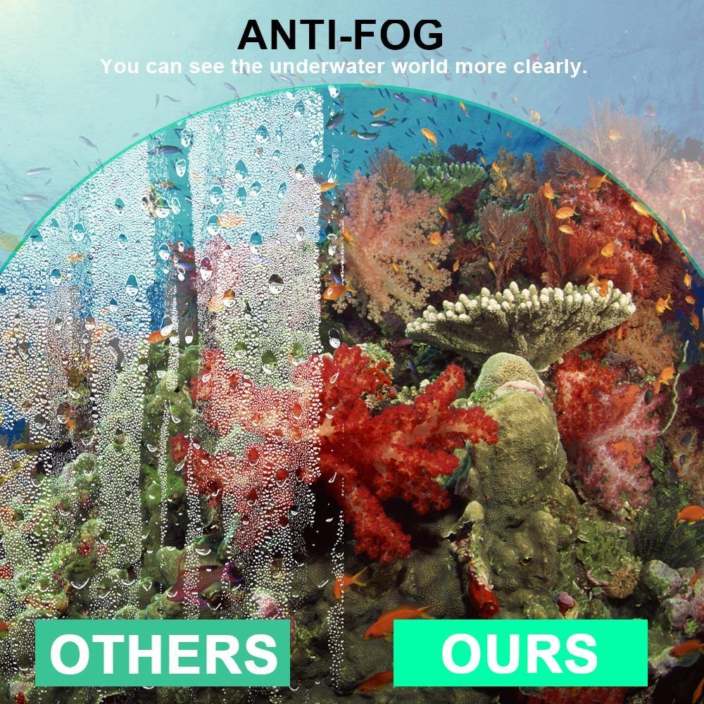 anti fog underwater mask