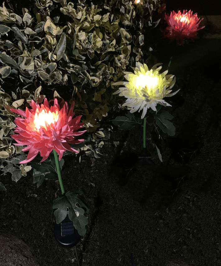 Waterproof solar Artificial chrysanthemum garden LED light - ST healthy life