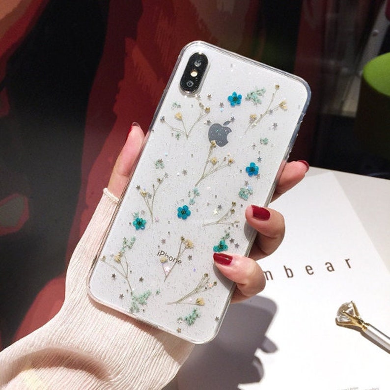 Pressed Dried  Flower Handmade iPhone Case