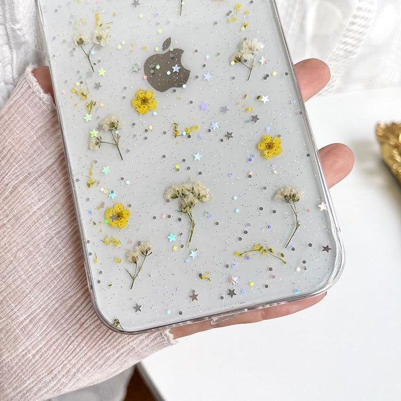 Pressed Dried  Flower Handmade iPhone Case