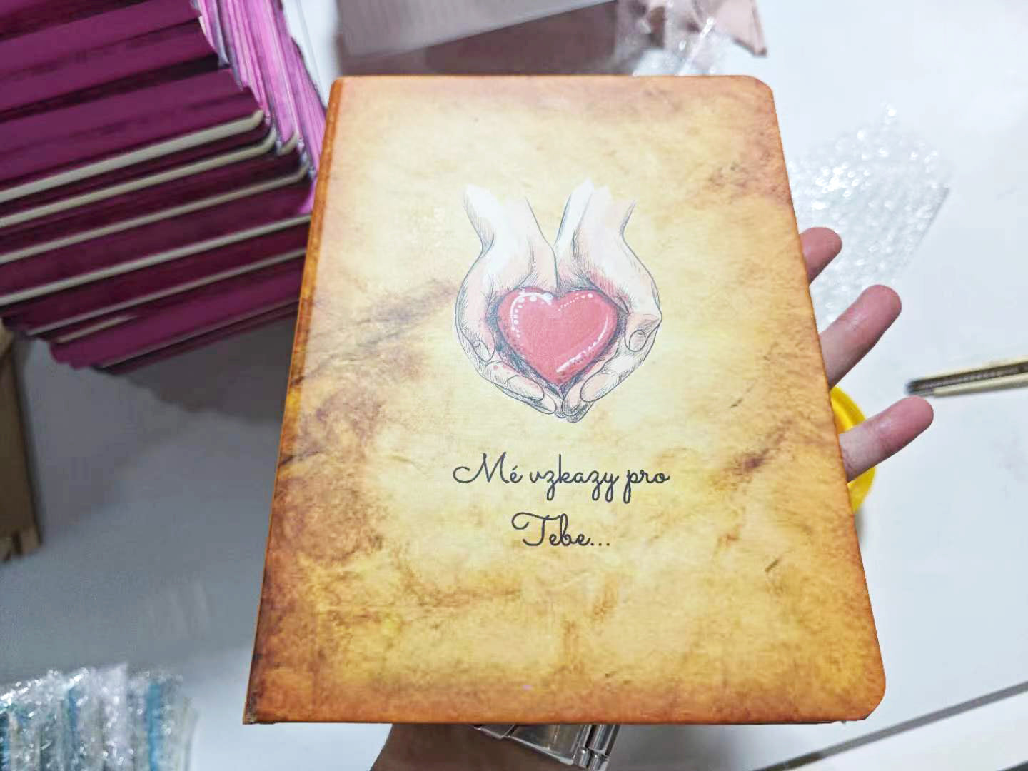 Colored printing personalized notebook