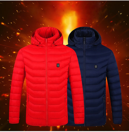 Electric Heated Cotton Hooded Jackets for winter