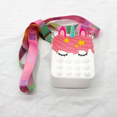 Fidget Pop it Purse Wallet  For Girls