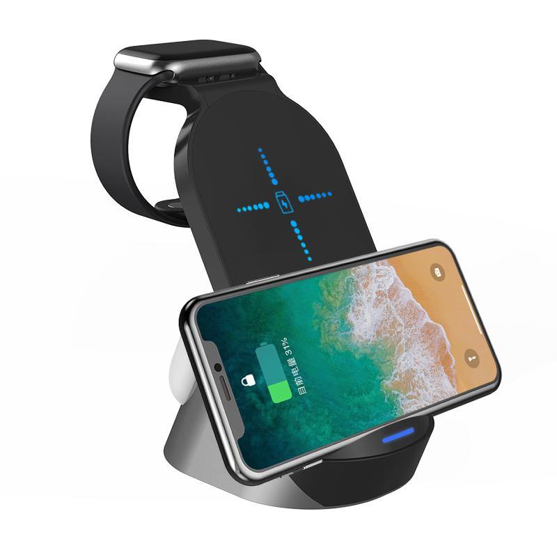 3 in 1 15W fast wireless charger for iphone