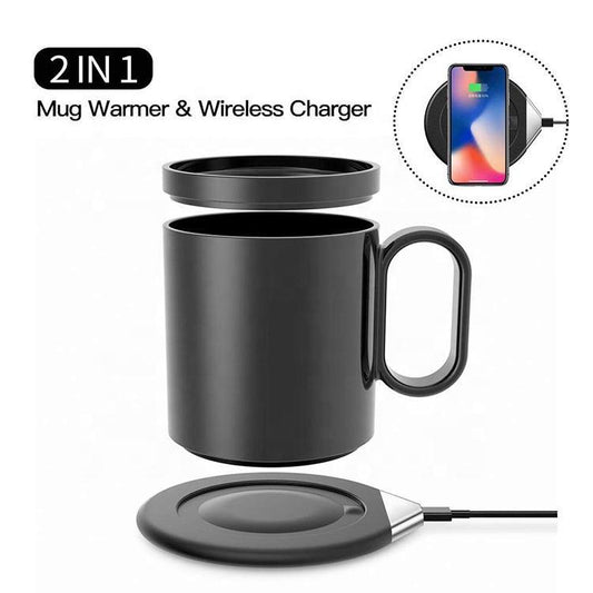 Wireless Charge function Temperature Control Ceramic Mug Warmer - ST healthy life