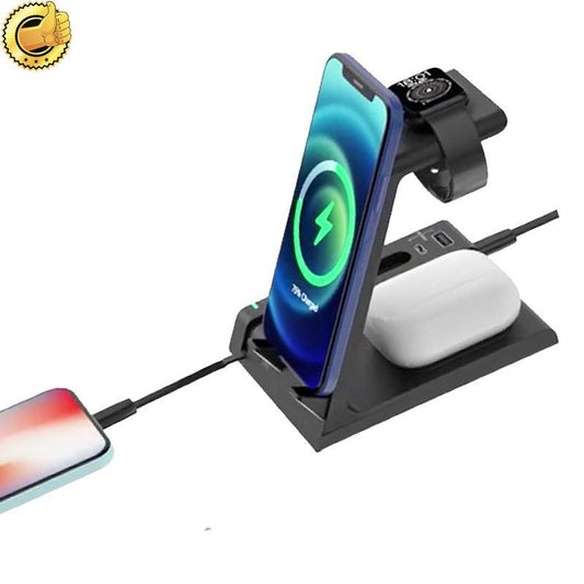 6 in 1 Wireless Charging LED Dock Station