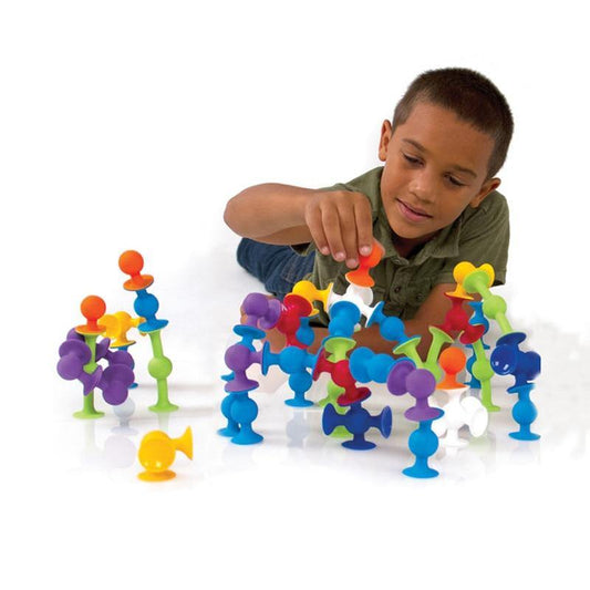 Silicone block construction toys