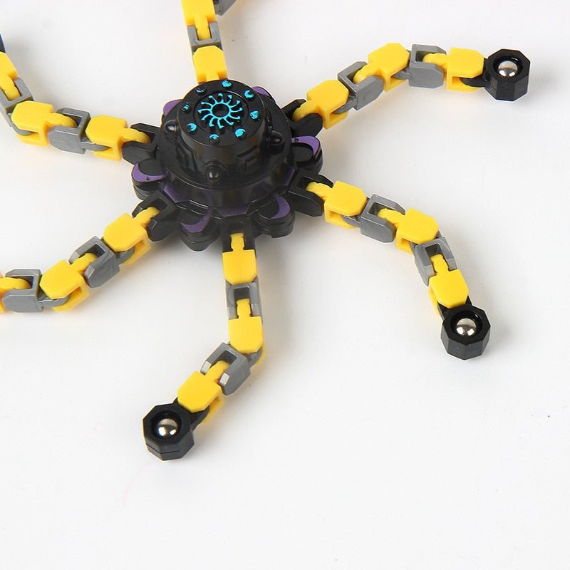 Deformable Chain DIY Spinning Top Fidget Toy for Kids