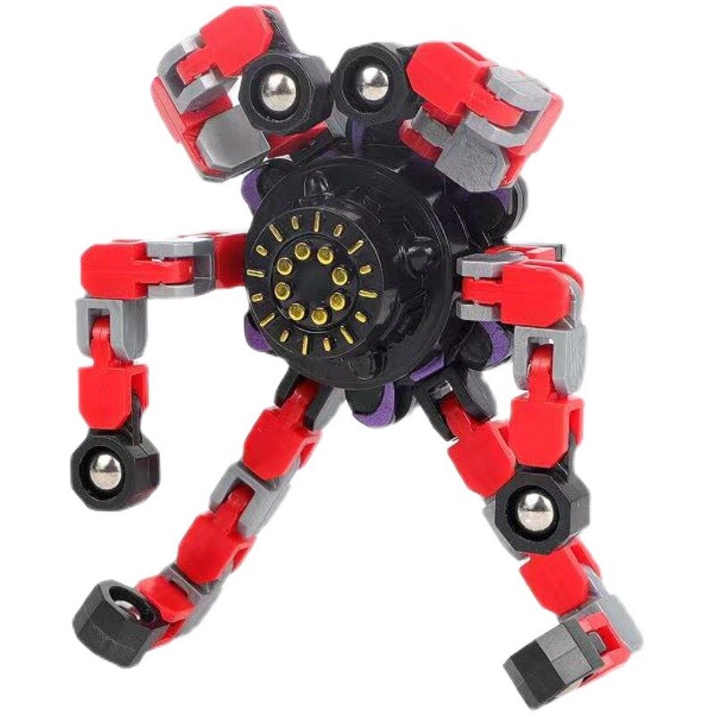 Deformable Chain DIY Spinning Top Fidget Toy for Kids
